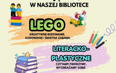 OD PAŹDZIERNIKA RUSZAJĄ ZAJĘCIA W NASZEJ BIBLIOTECE!