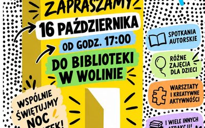 🌙📚 NOC BIBLIOTEK – ZAPRASZAMY! 📚🌙