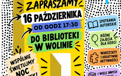 🌙📚 NOC BIBLIOTEK – ZAPRASZAMY! 📚🌙